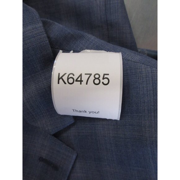 Lauren Ralph Lauren Label Sport Coat 46 Blue Blazer Wool Blend Plaid - Picture 13 of 13